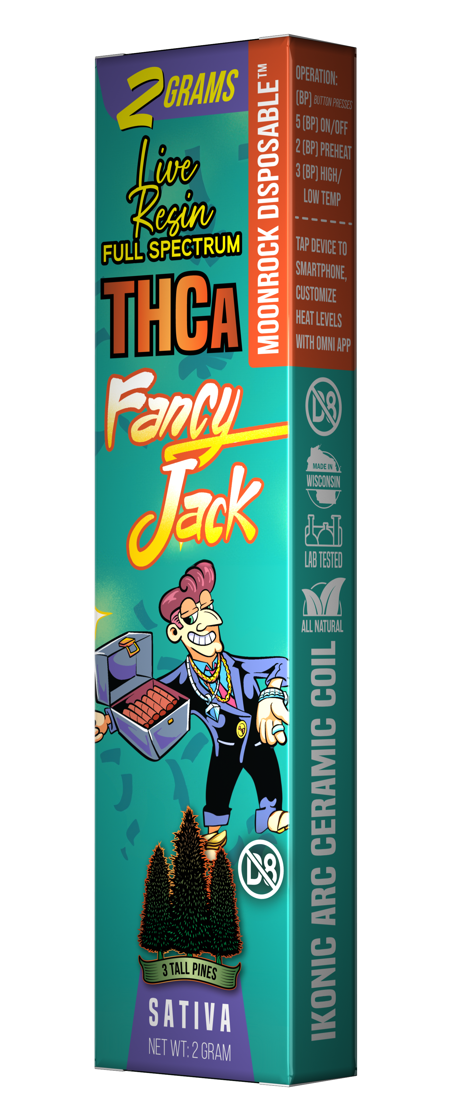 THCa Vape - Fancy Jack - Moonrock 2g (Sativa) - Buy Online 3 Tall Pines Farm THCa Vape - Fancy Jack - Moonrock 2g (Sativa) - Buy Online 3 Tall Pines Farm