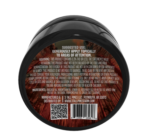 CBD Topical Under the Pines 2oz Forest Floor Classic Relief 1500mg