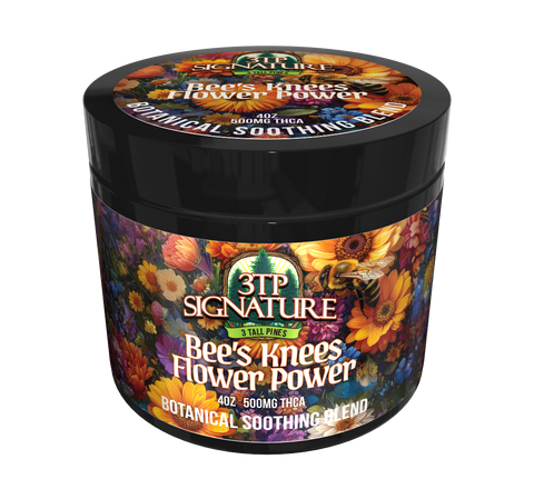 THCa Topical Bee’s Knees Flower Power 2oz/4oz 250mg