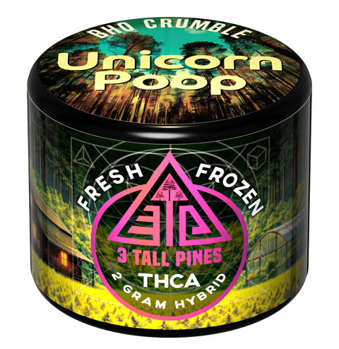Unicorn Poop - THCa Crumble - Hybrid Live Resin BHO 2g