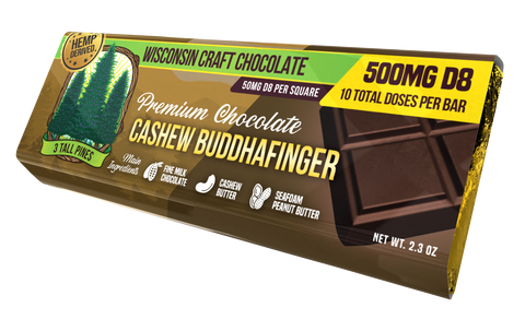 Cashew Buddha Finger - Delta 8 Chocolate Bar