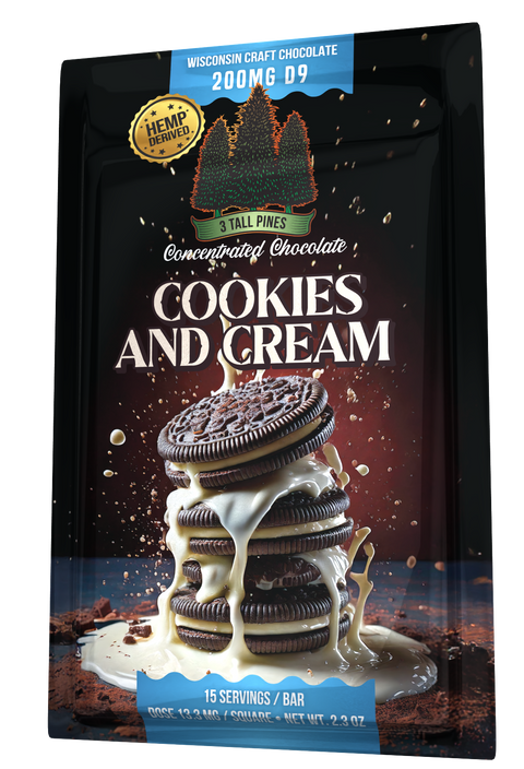 Cookies and Cream - Delta 9 Chocolate Bar