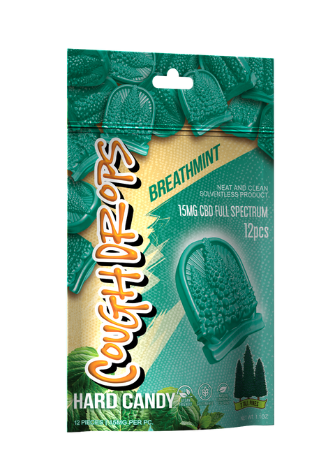 CBD Cough Drops - Breathmint - 15mg Full Spectrum