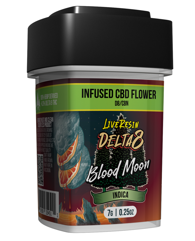Delta 8 - Infused CBD Flower - Blood Moon (Indica)