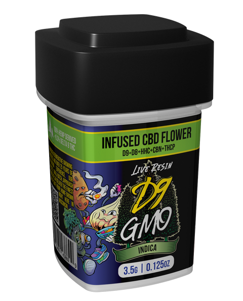 Delta 9 - Infused CBD Flower - GMO (Indica)