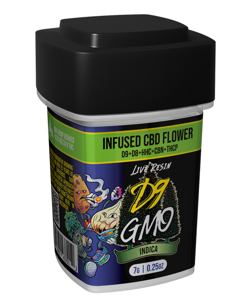 Delta 9 - Infused CBD Flower - GMO (Indica)