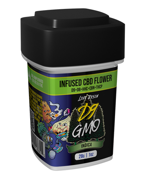 Delta 9 - Infused CBD Flower - GMO (Indica)