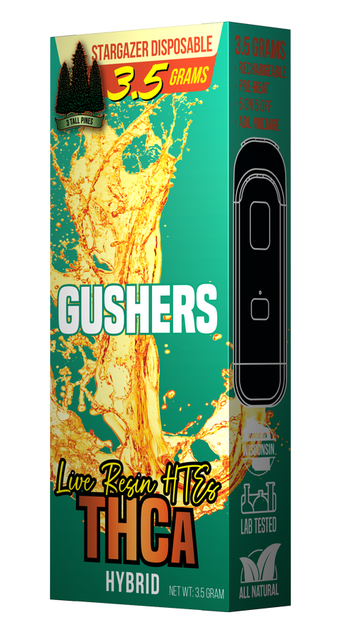 Gushers Live Resin THCA Disposable Vape - 3.5g Hybrid | Stargazer Series