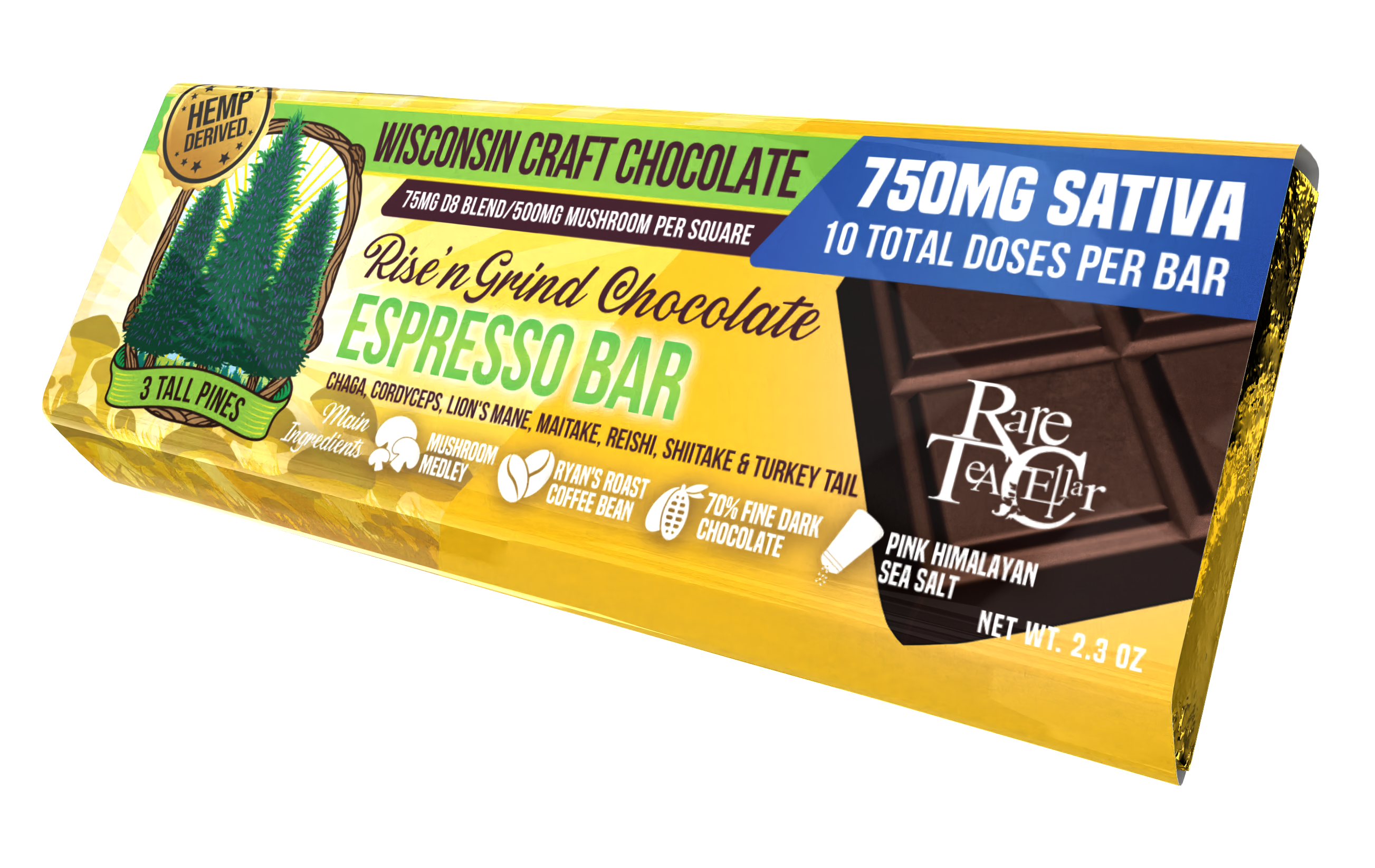 Espresso - Rise N Grind THCV Chocolate Bar