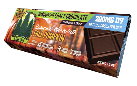 Fall Pumpkin - Delta 9 Chocolate Bar