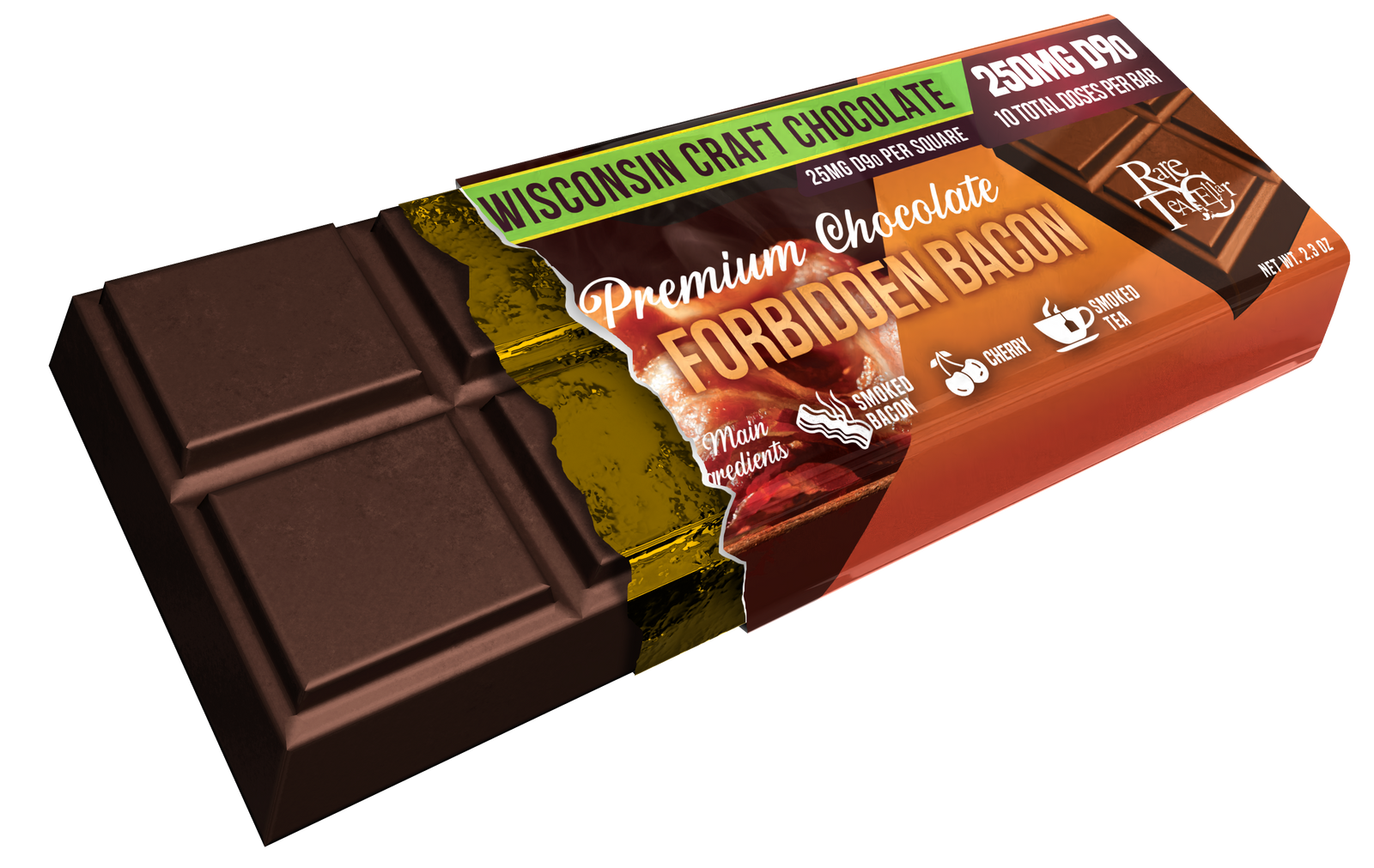 Forbidden Bacon D9o Chocolate Bar Ultimate Indulgence