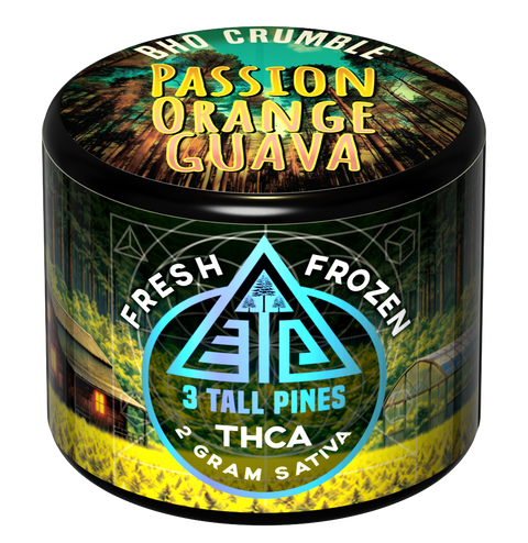 Passion Orange Guava - THCa Crumble - Sativa Live Resin BHO 2g
