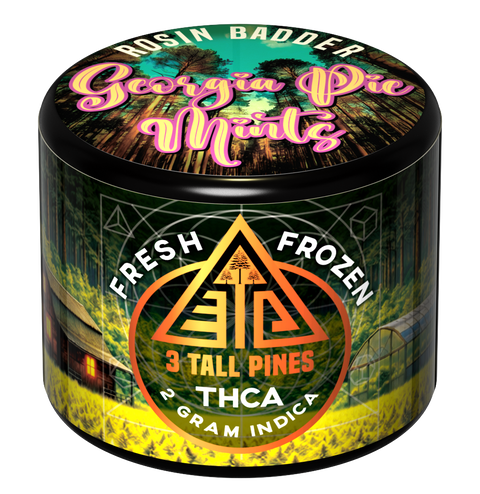 THCA Rosin Badder - Georgia Pie Mints Fresh Frozen 2g Indica