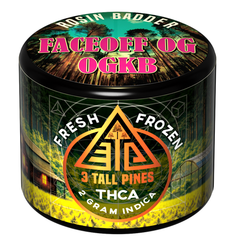 THCA Rosin Badder - Face Off OG/OGKB Fresh Frozen 2g Indica