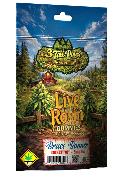 Rosin Gummies Rocket Pop - Hybrid 20mg