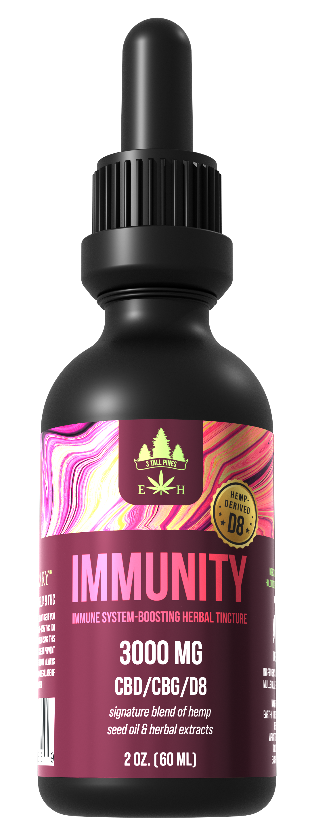 Immunity Tincture Delta 8/CBD/CBG - (3000mg)