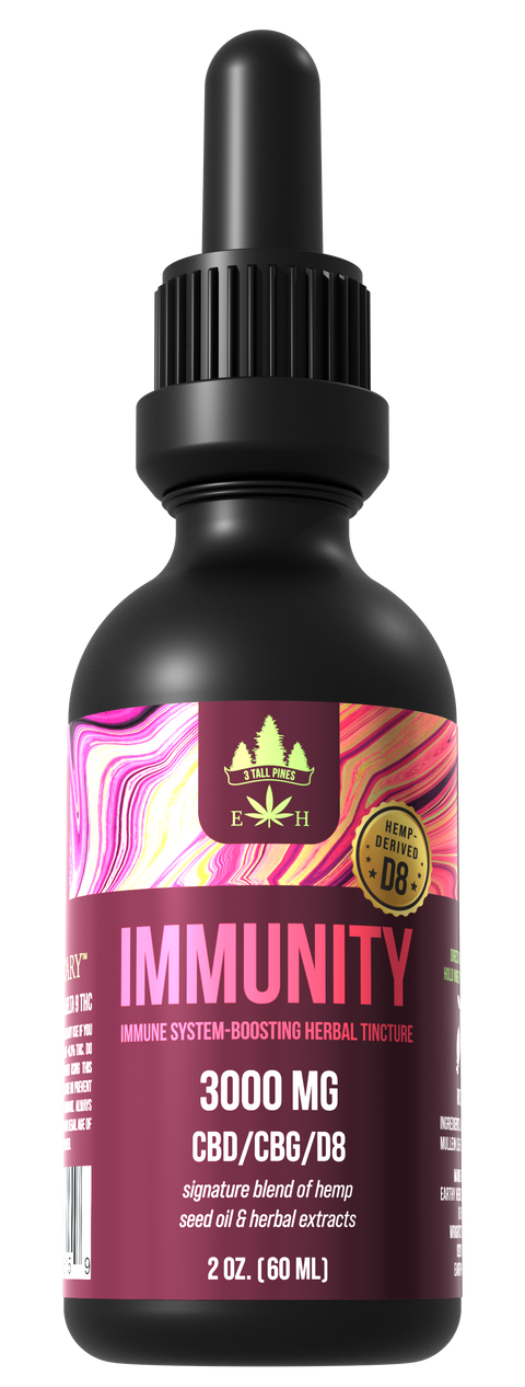 Immunity Tincture Delta 8/CBD/CBG - (3000mg)