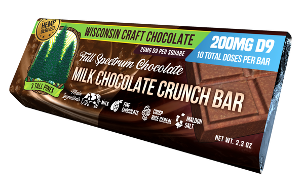 Milk Chocolate Crunch - Delta 9 Chocolate Bar