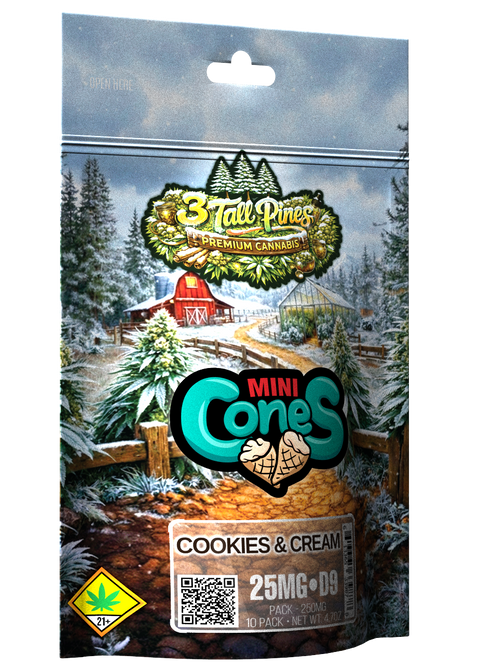 Delta 9 Mini Cones – Cookies & Cream
