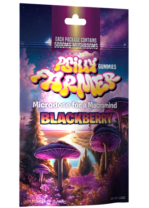 Psilly Farmer 5000mg Mushroom Gummies – Blackberry Bliss