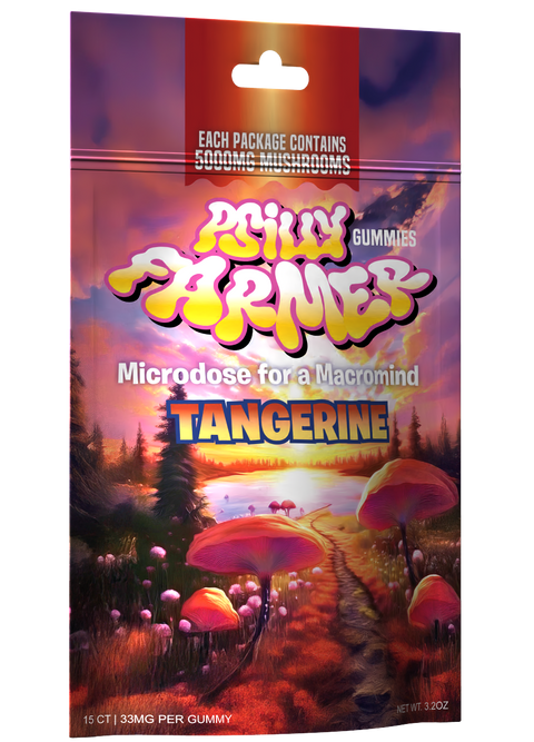 Psilly Farmer 5000mg Mushroom Gummies – Tangerine Twist