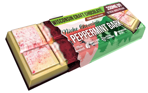 Peppermint Bark - Delta 9 Chocolate Bar