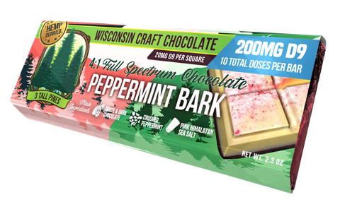 Peppermint Bark - Delta 9 Chocolate Bar