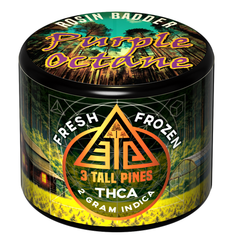 THCA Rosin Badder - Purple Octane Fresh Frozen 2g Indica