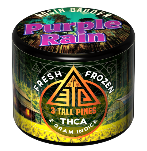 THCA Rosin Badder - Purple Rain Fresh Frozen 2g Indica
