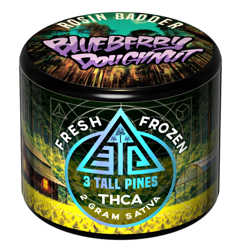 THCA Rosin Badder - Sativa Blueberry Doughnut Fresh Frozen 2g