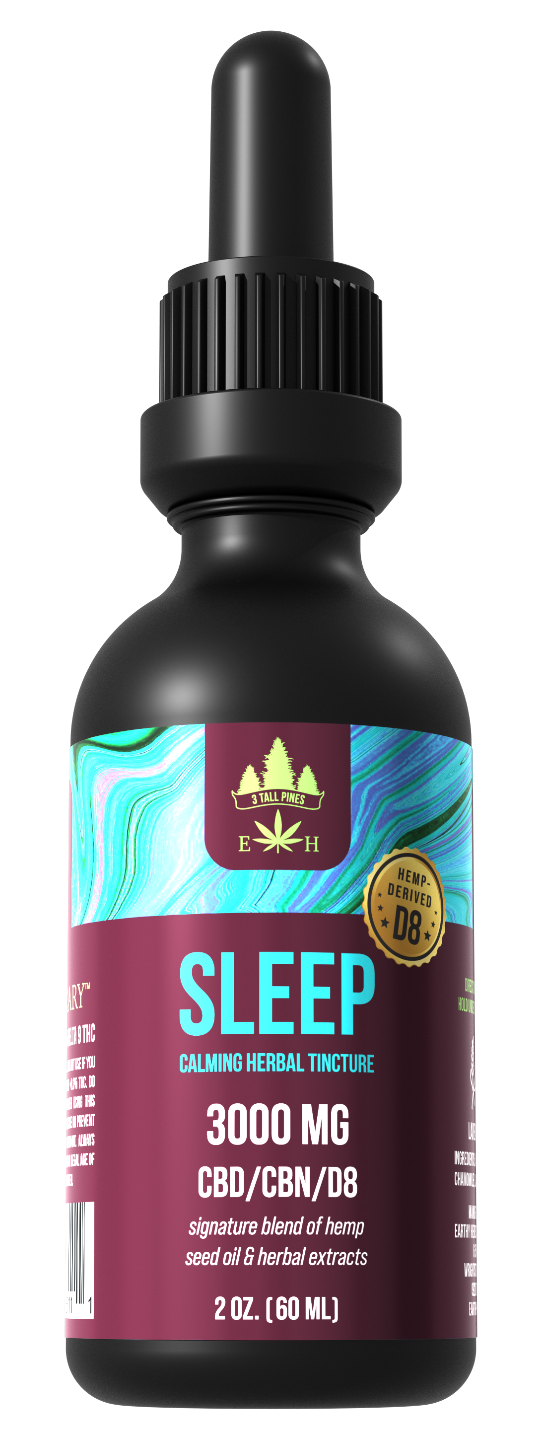 Sleep Tincture Delta 8/CBD/CBN - (3000mg)