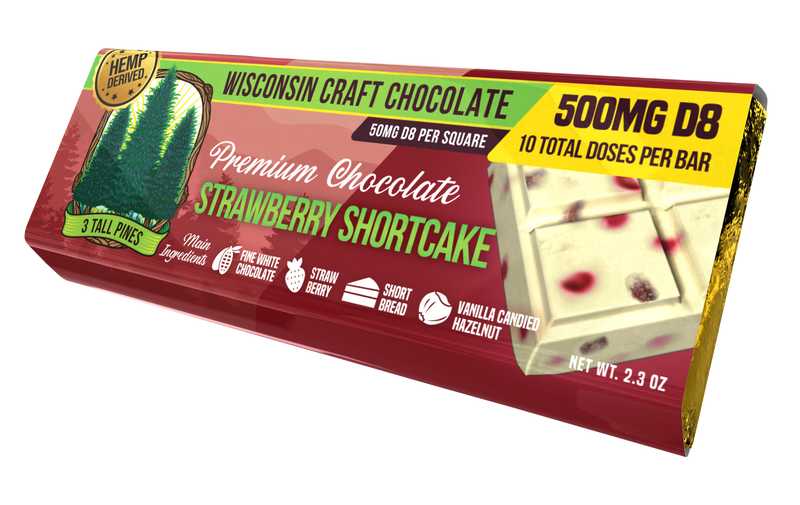 Strawberry Shortcake - Delta 8 Chocolate Bar