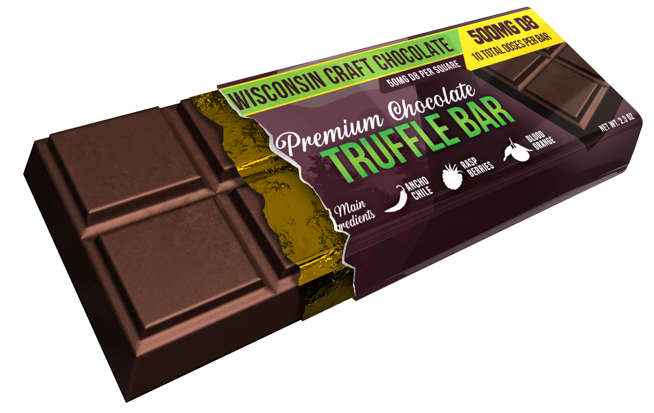 Truffle Bar- Delta 8 Chocolate Bar