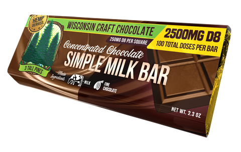 Simple Milk - Delta 8 Chocolate Bar 2500mg